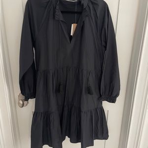 Roberta Roller Rabbit Janni Black Tassel Dress NWT Medium